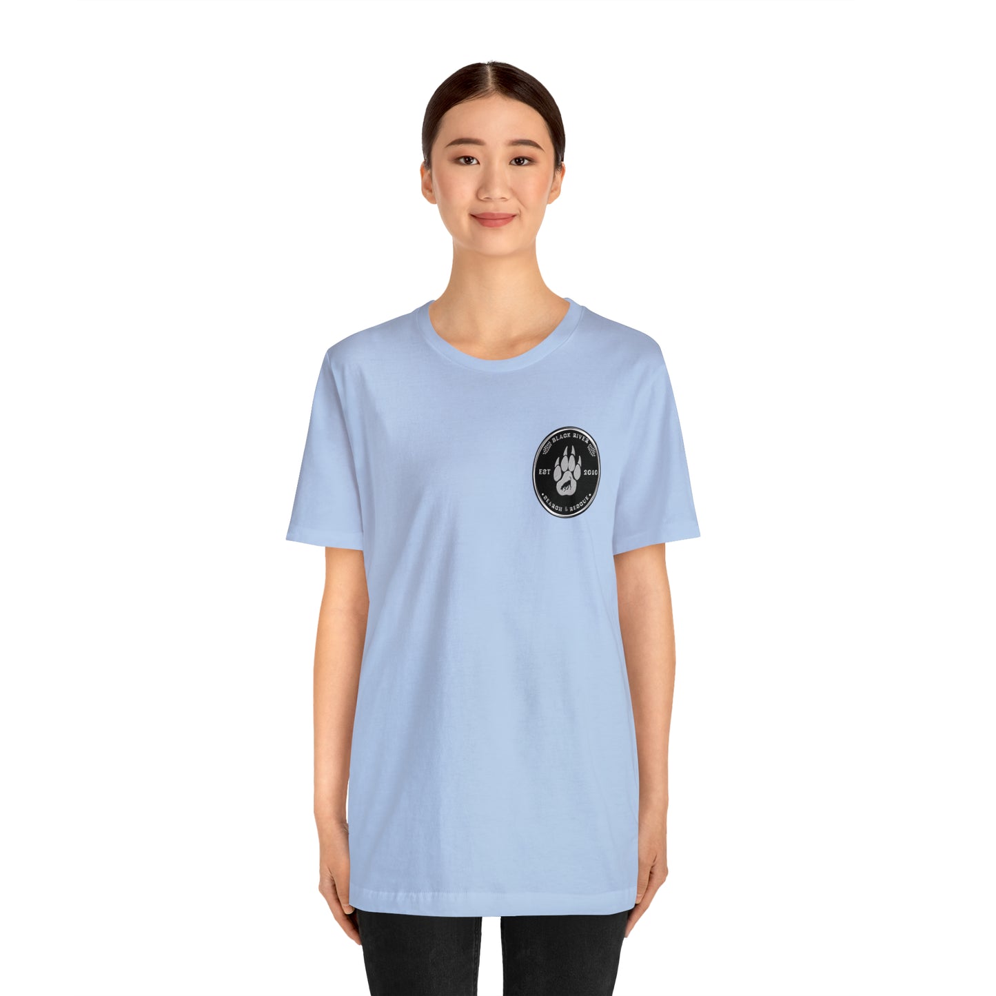 Black River logo black Short Sleeve Tee