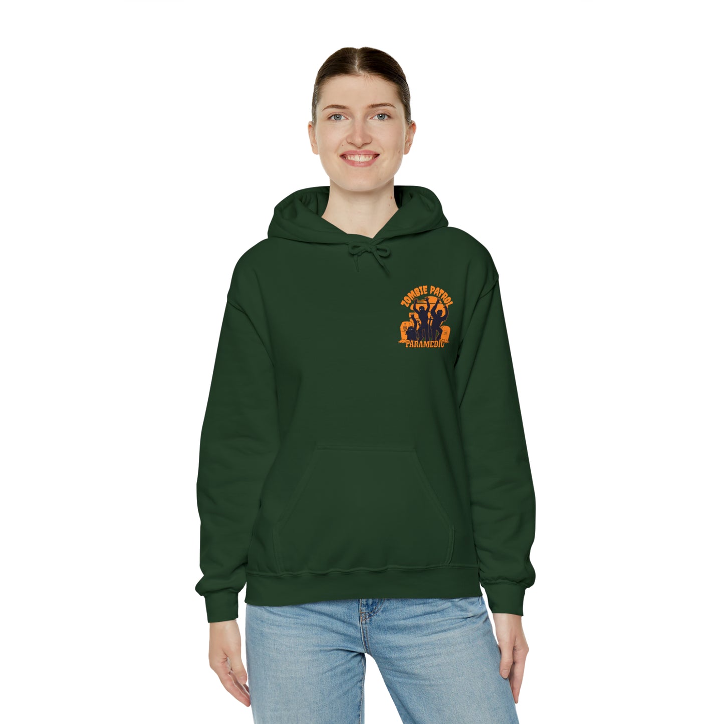 Zombie Patrol Paramedic Halloween Hooded Sweatshirt