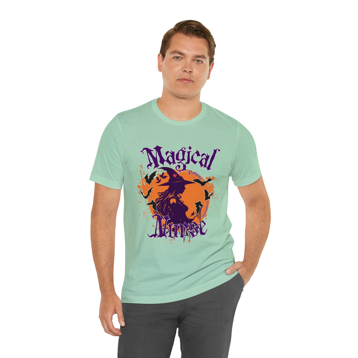 Magical Nurse Halloween short sleeved shirt