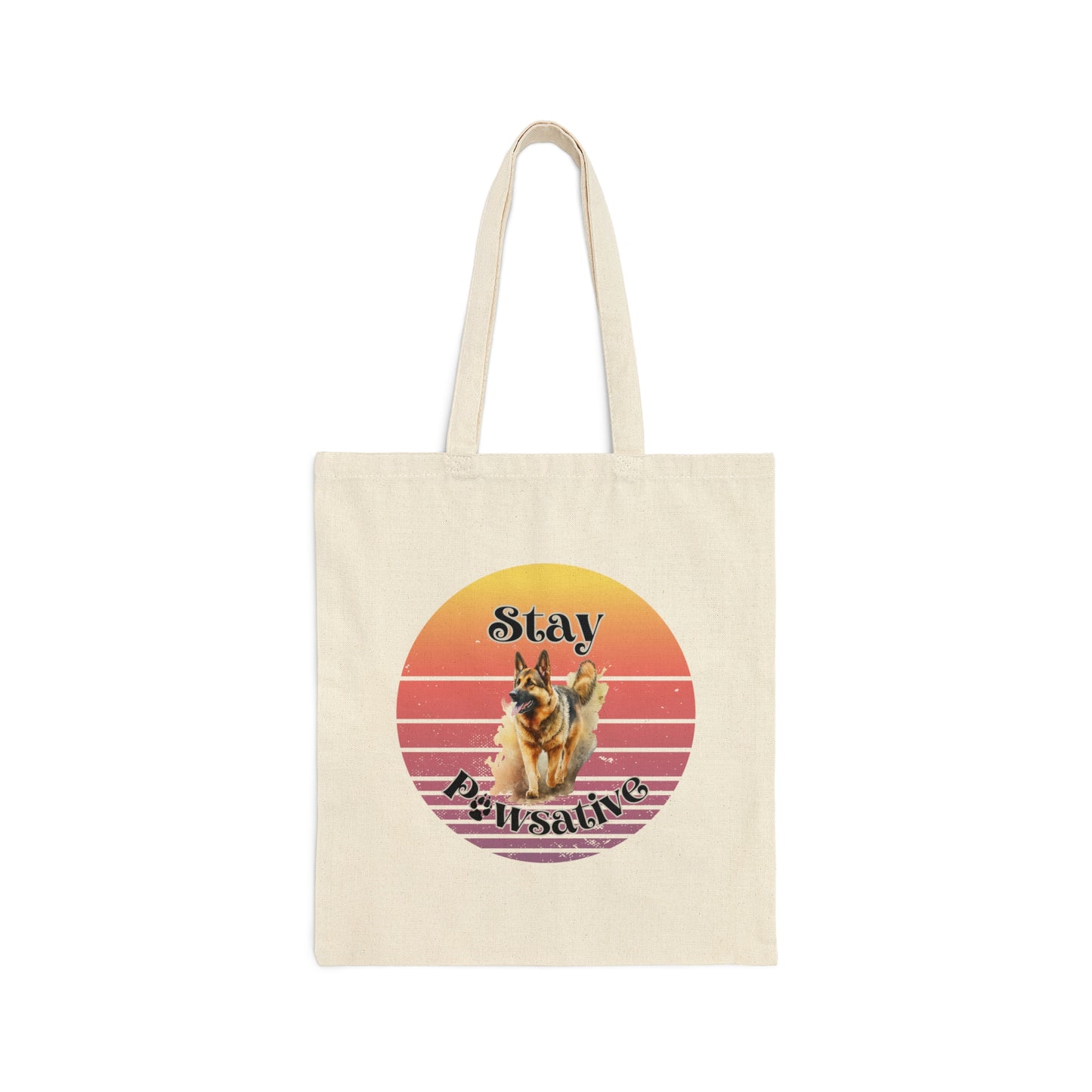 German Shepard Cotton Canvas Tote Bag
