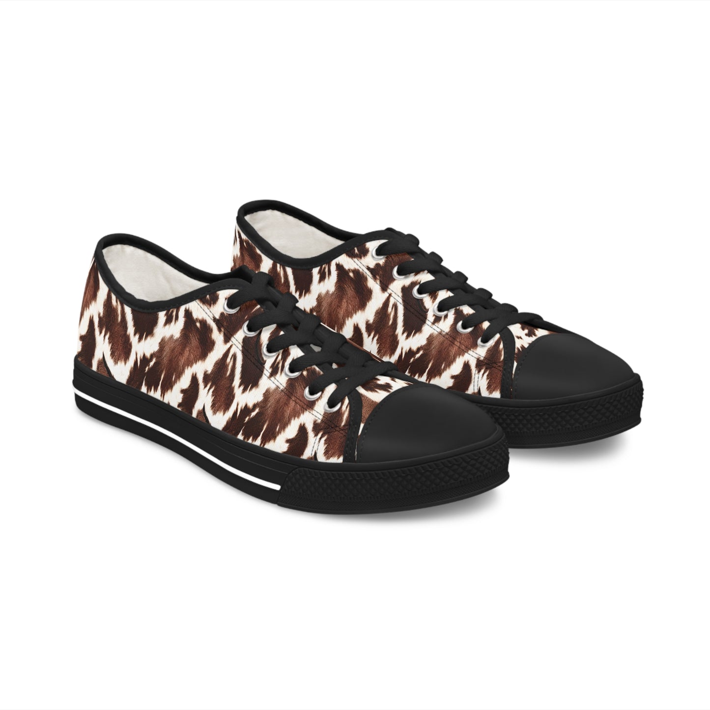 Cowhide print Women's Low Top Sneakers