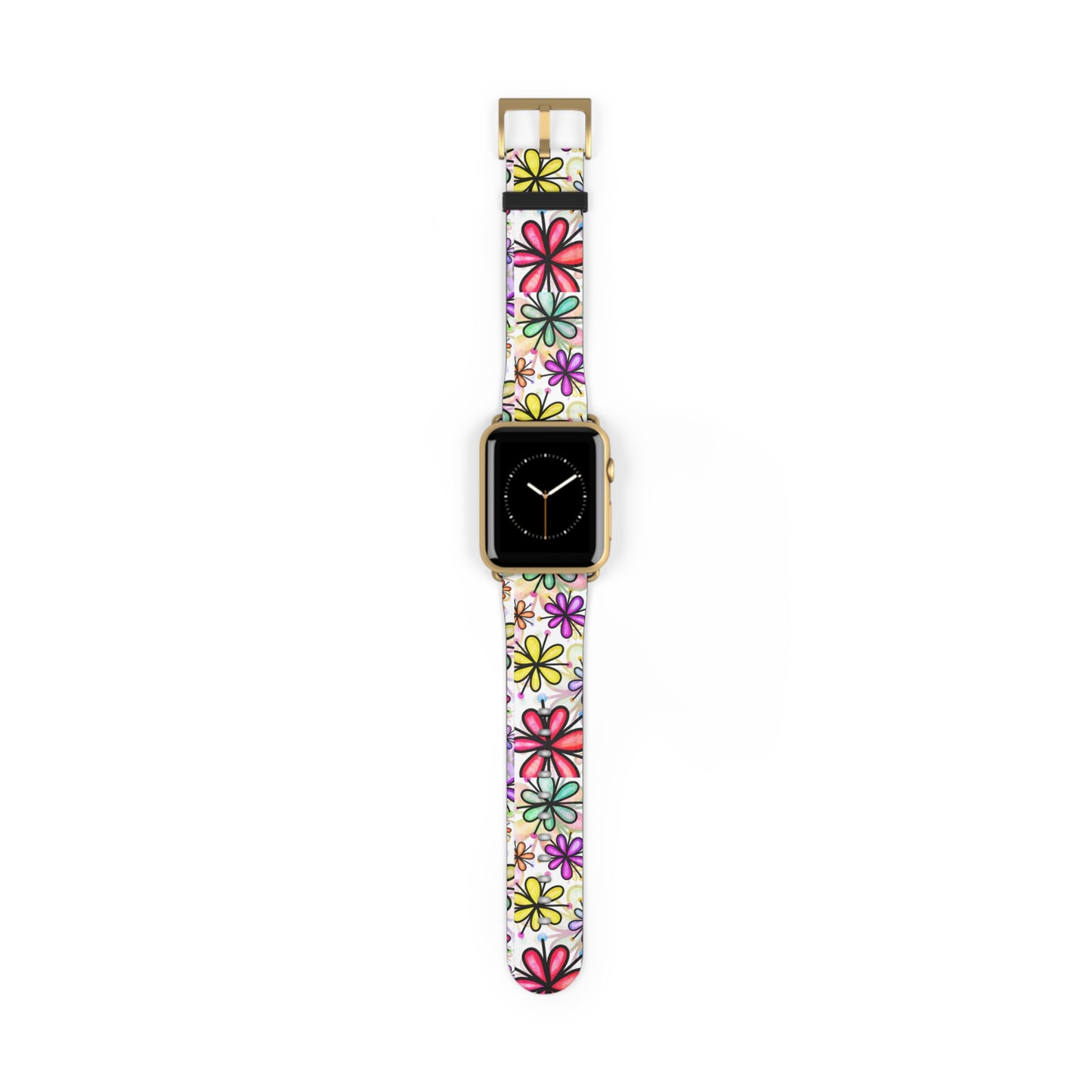 Retro flower multicolor Apple Watch Band floral