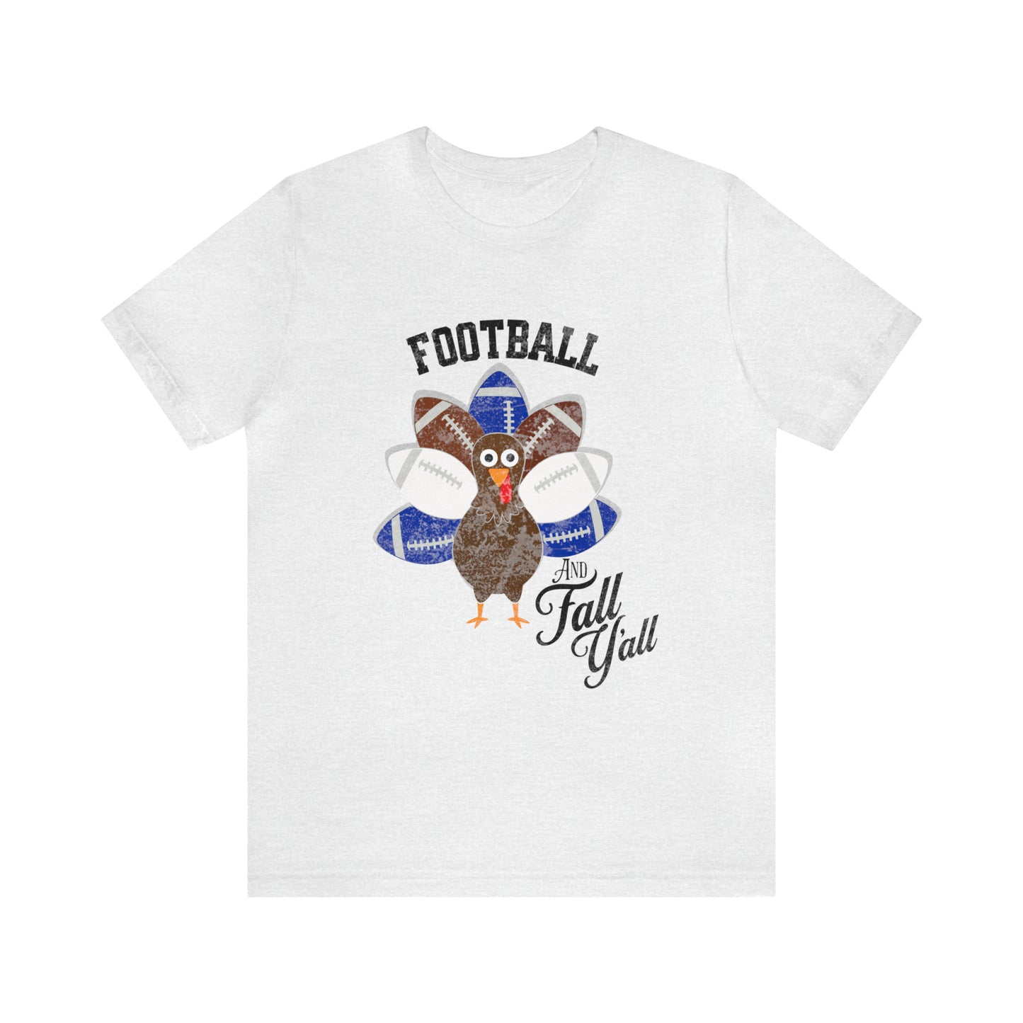 Vintage Blue and White Football Short Sleeve Tee, Football and turkey shirt, Kentucky