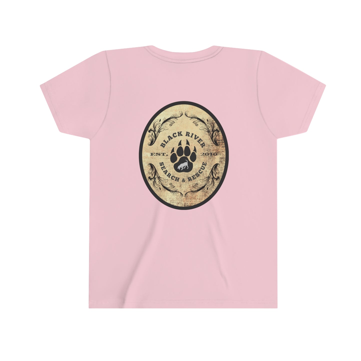 Black River Search & Rescue Logo Youth Short Sleeve Tee