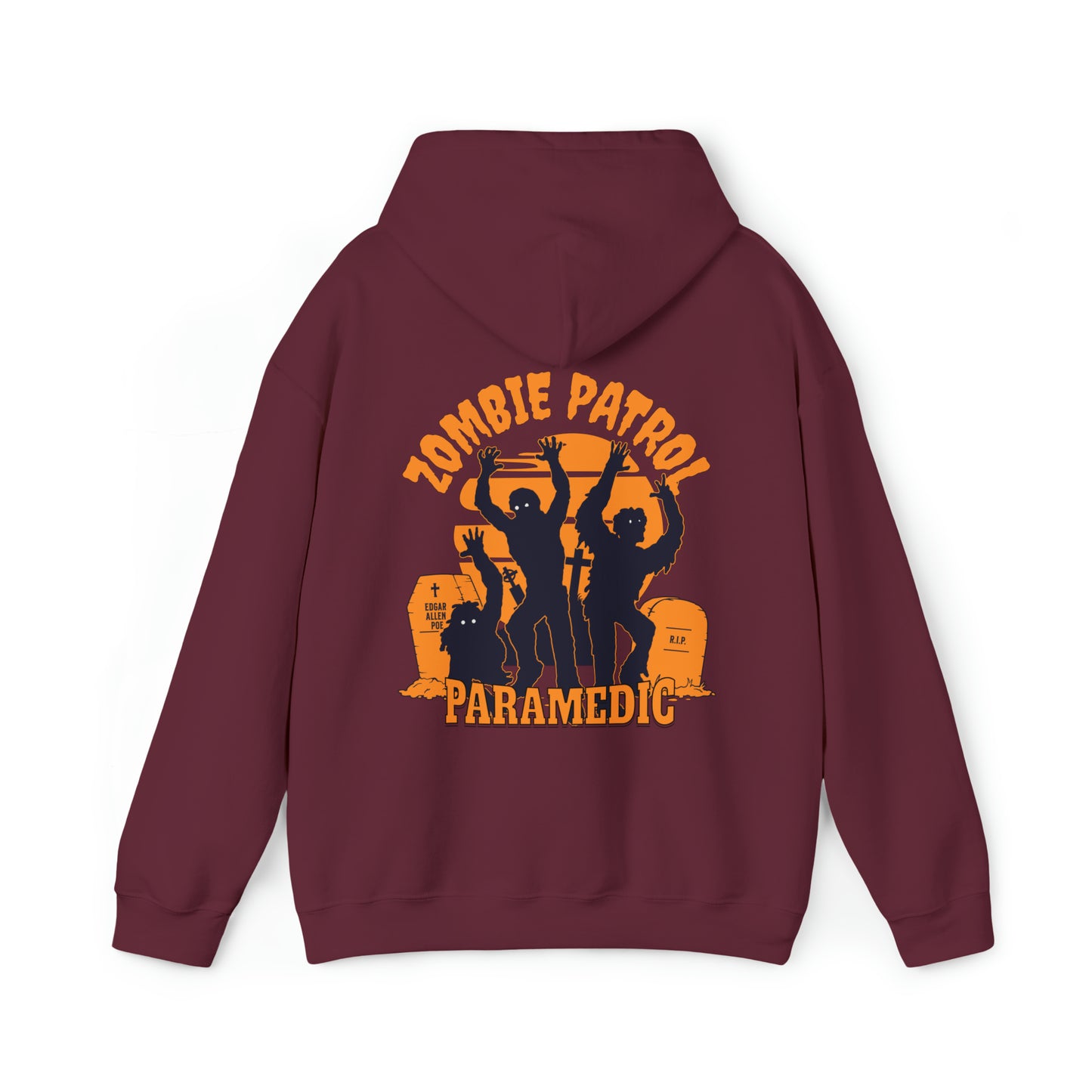 Zombie Patrol Paramedic Halloween Hooded Sweatshirt