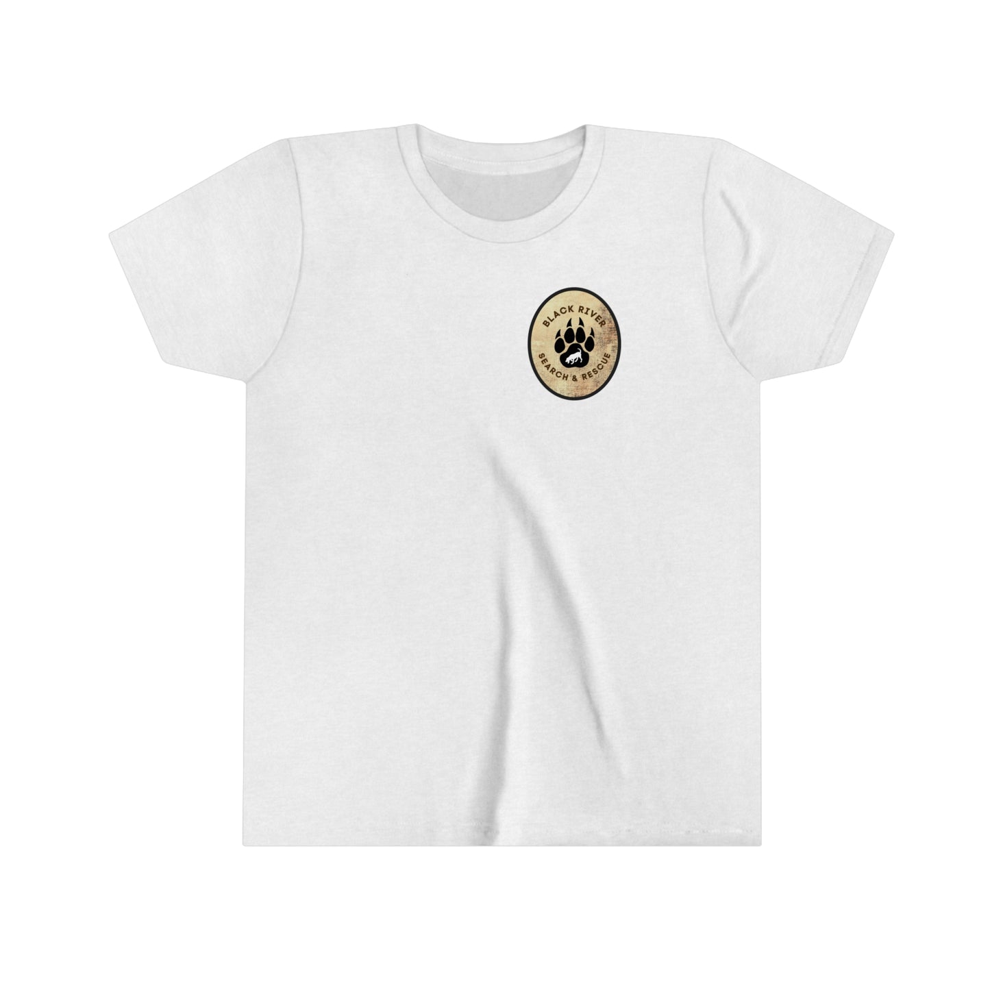 Black River Search & Rescue Logo Youth Short Sleeve Tee