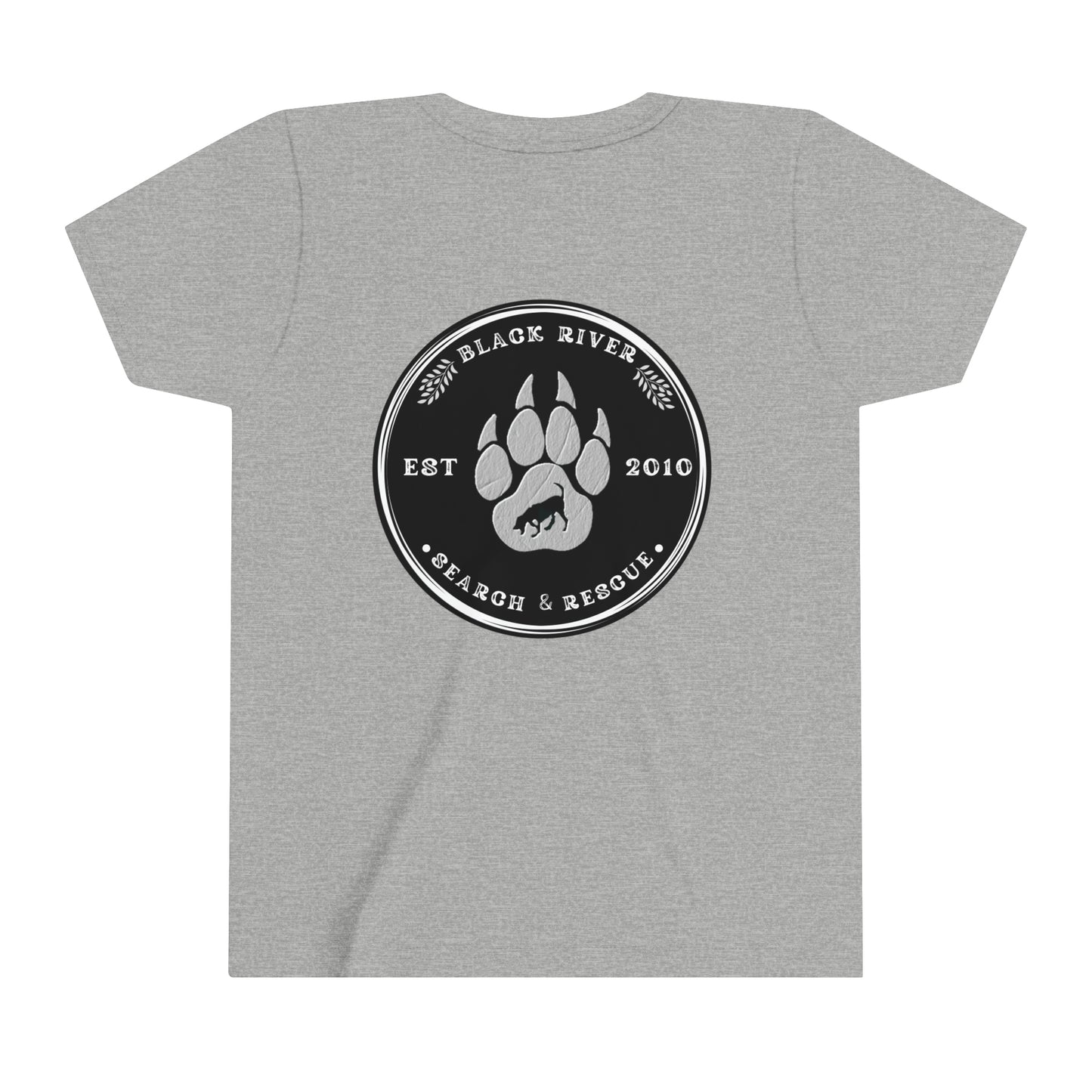 Black River Search & Rescue Black Logo Youth Short Sleeve Tee