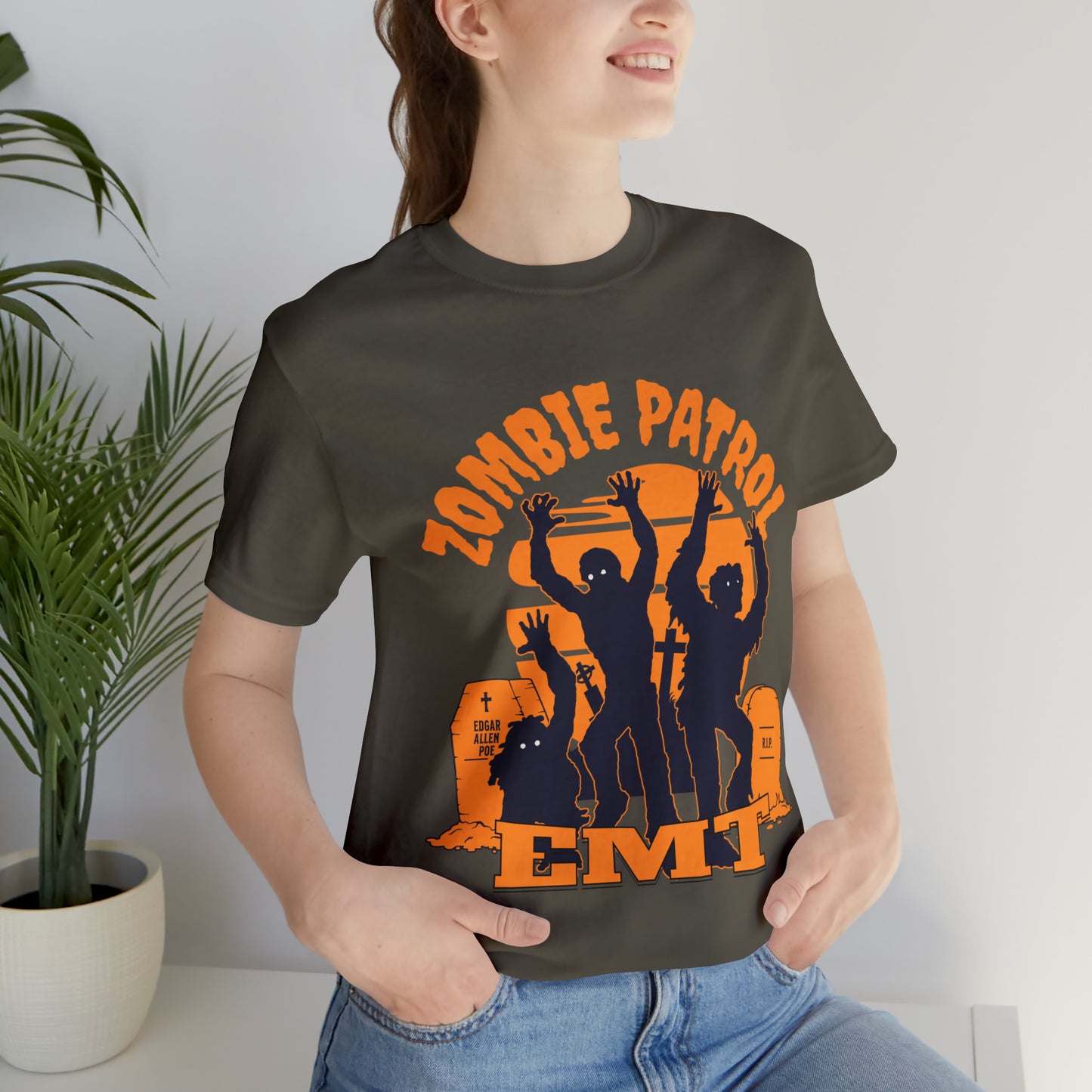 Funny Halloween Medical, EMT T-shirt, Zombie shirt, EMT shirt, Halloween shirt