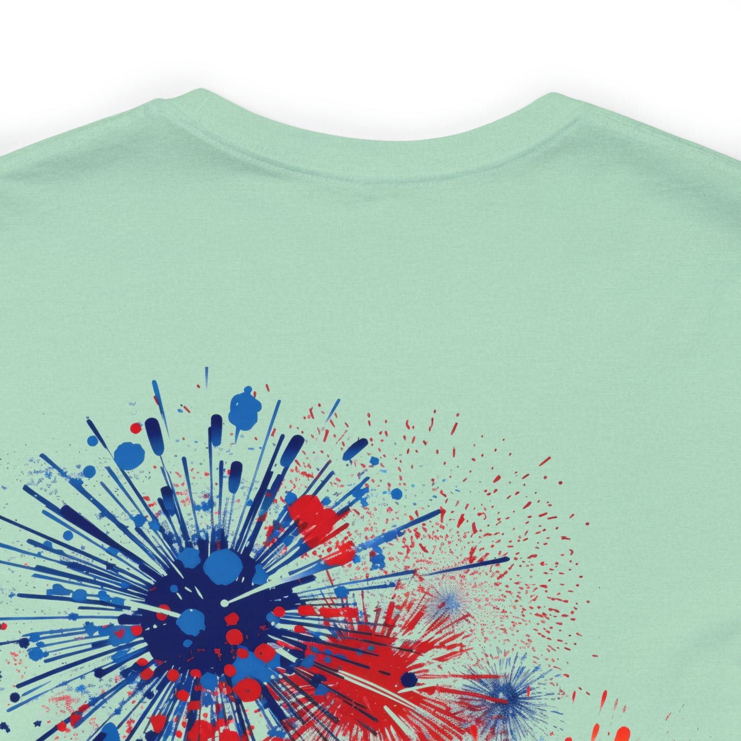 Freedom Smiley Face Flag Unisex Jersey Short Sleeve Tee Patriotic American Flag