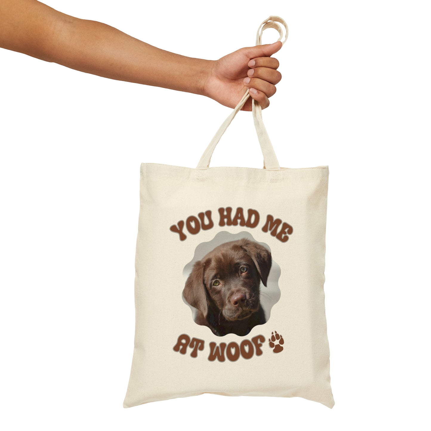 Brown Labrador Cotton Canvas Tote Bag Brown Lab Bag